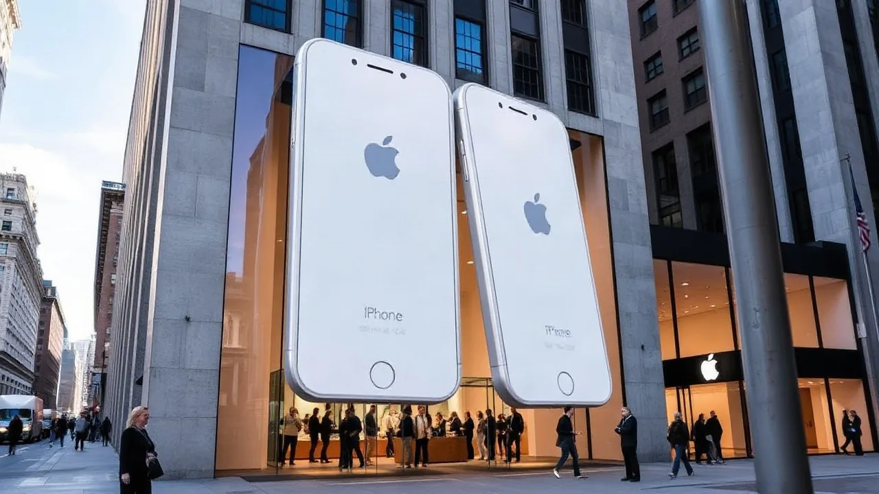 Apple Fifth Avenue Features Giant iPhone Duo Displays