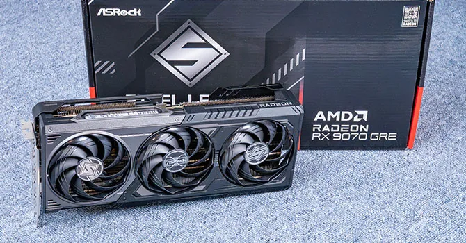 ASRock Radeon RX 9070 GRE Steel Legend GPU Review