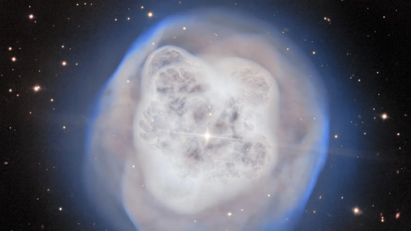 Crystal Ball Nebula: Dying Star's Ethereal Glow Captured by Gemini North