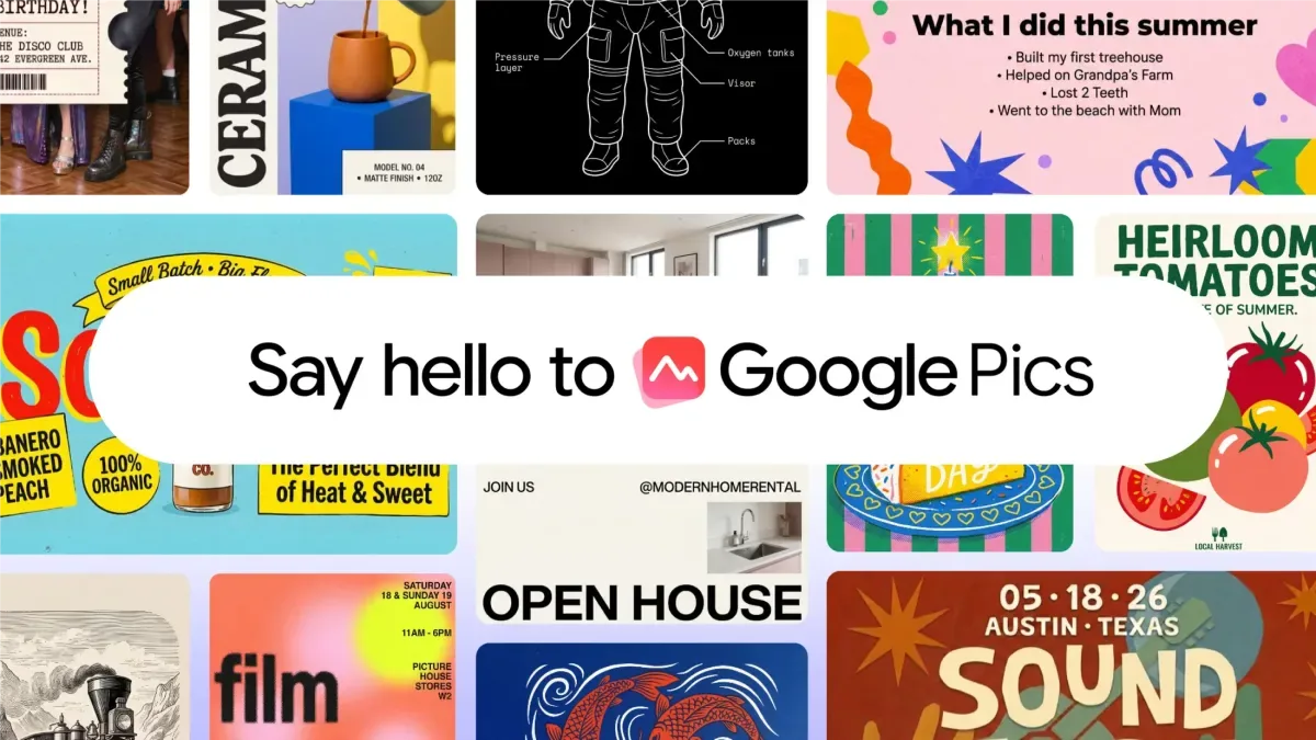 Google Pics AI Tool Offers Prompt-Based Design for Workspace Users