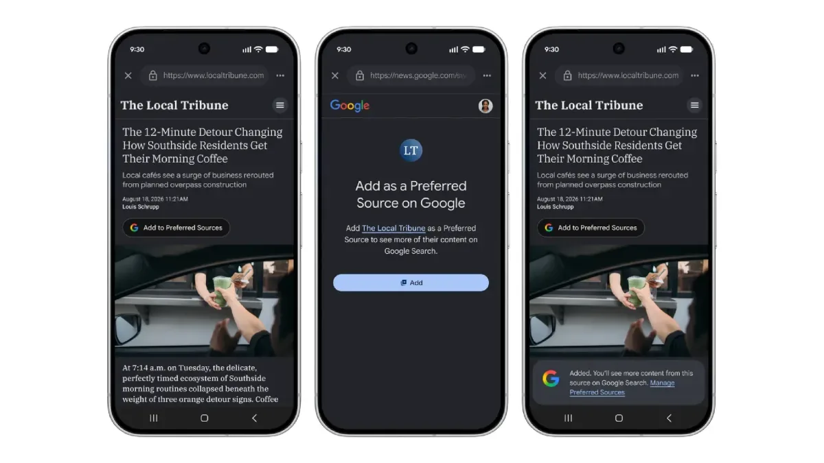 Google Favored Sources Button Aims to Boost Publisher Traffic Amid AI Changes