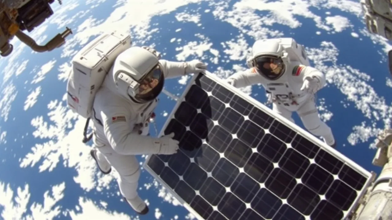 ISS Astronauts Complete 100th US Spacewalk, Deploying New Solar Array