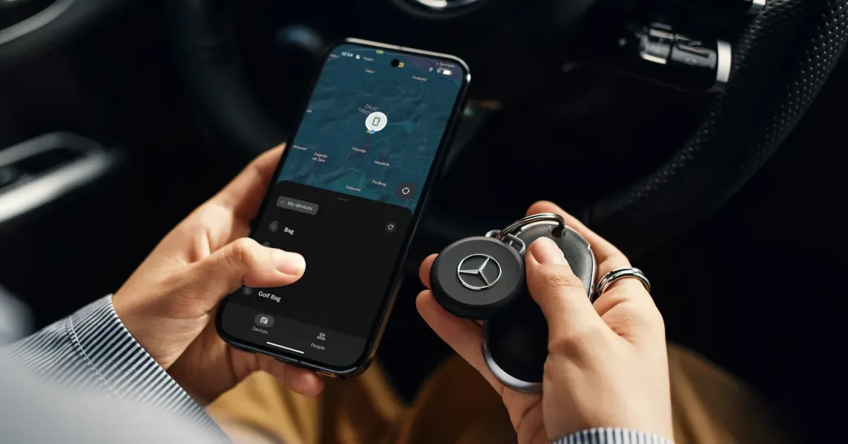 Mercedes-Benz Partners Chipolo for Android Find Hub Key Tracker