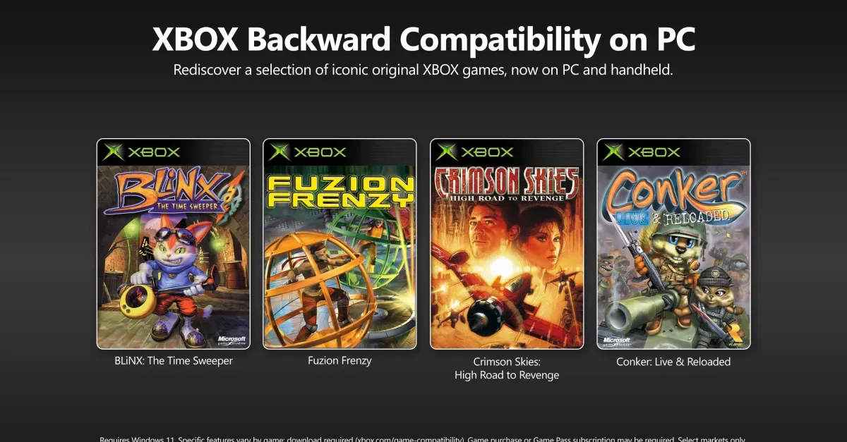 Original Xbox Games Now Playable on PC