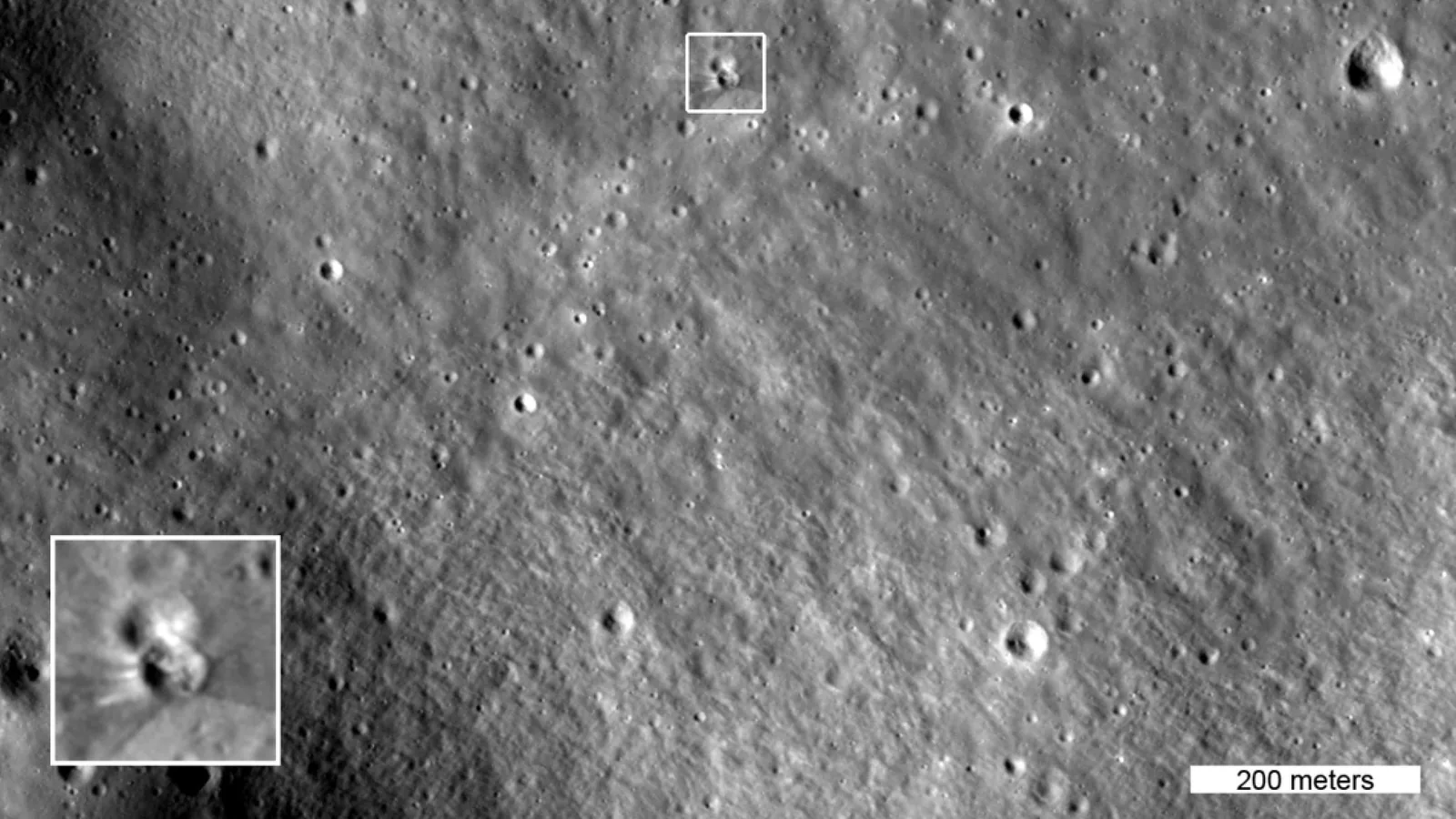 SpaceX Rocket Debris Imaged on Moon by NASA Orbiter