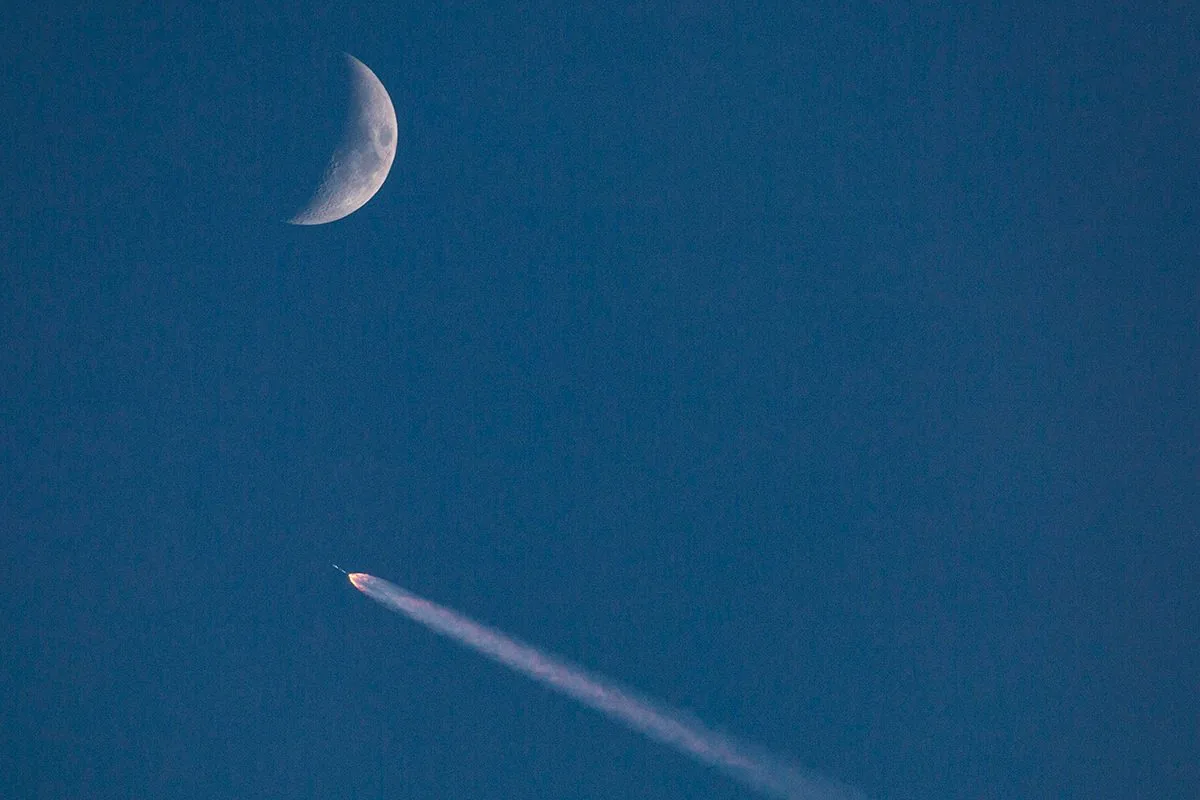 NASA Captures SpaceX Rocket Impact Crater on Moon's Surface