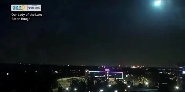 Bright Fireball Lights Up South Louisiana Skies Sunday Morning