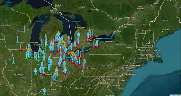 Green Meteor Fireball Lights Up Ohio Sky, Great Lakes Region