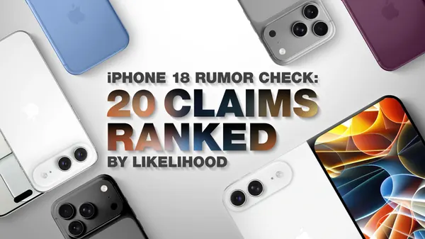 iPhone 18 Rumors: Foldable, Pro Features Ranked for 2026 Launch