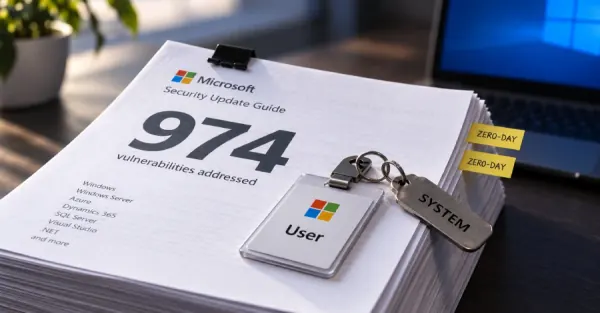 Microsoft Addresses Record 974 Vulnerabilities, Including Two Exploited Windows Zero-Days
