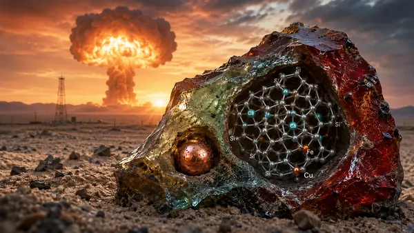 New Crystal Discovered in First Atomic Bomb's Glass After 80 Years
