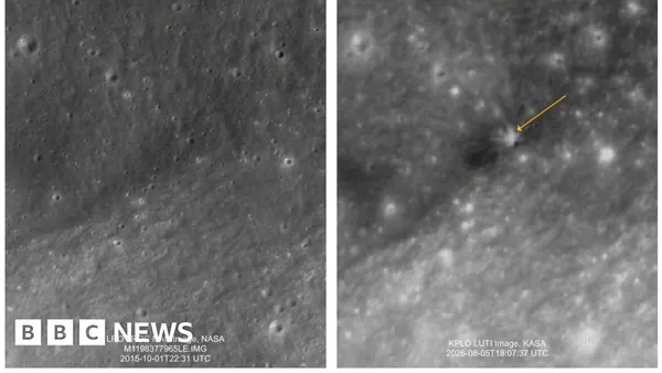 SpaceX Rocket Debris Leaves Crater on Moon, South Korea Shares Images
